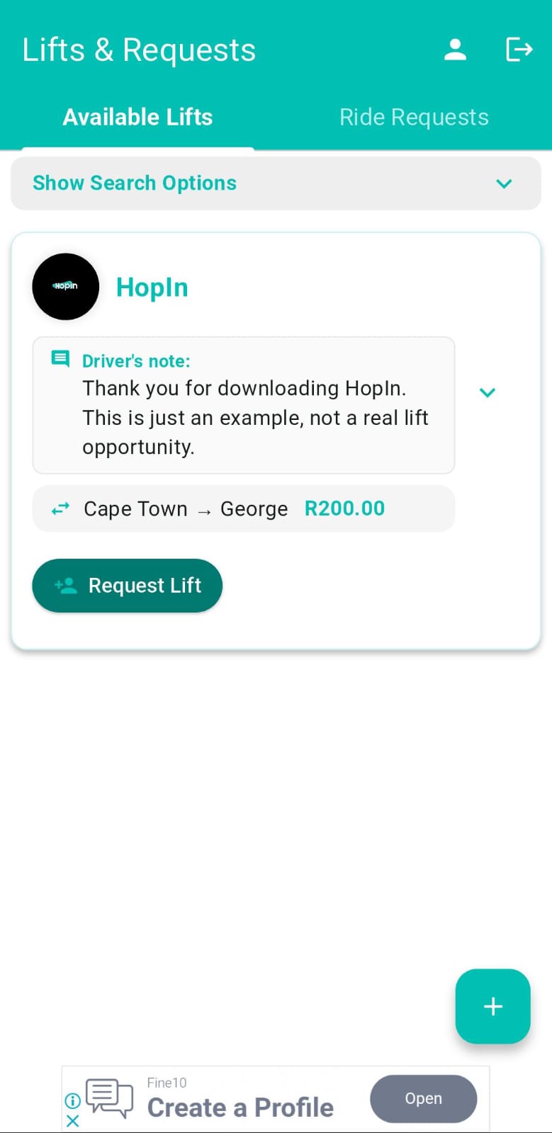 HopIn App
