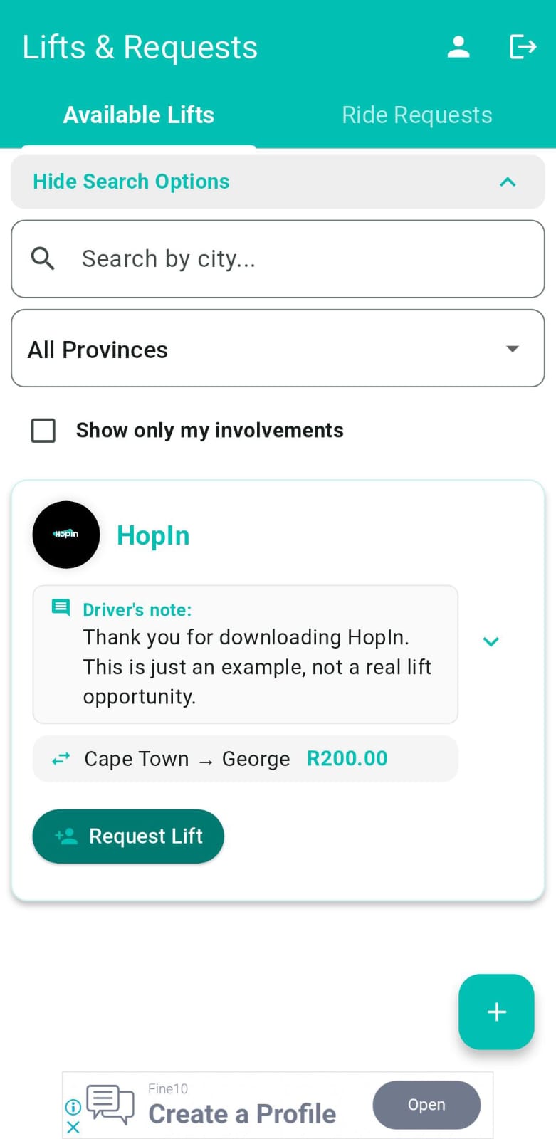HopIn Screenshot 5