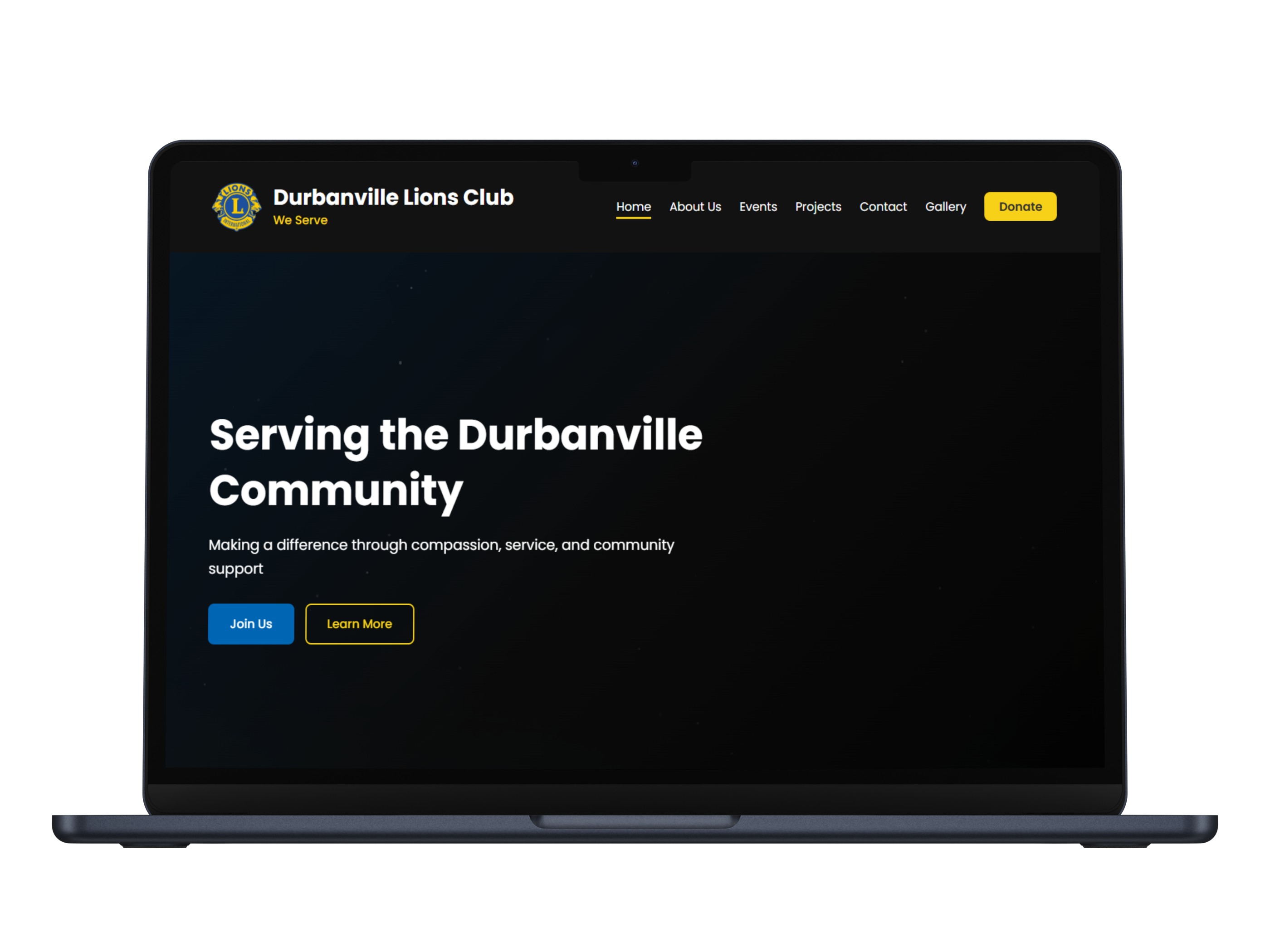 Lions of Durbanville Website Screenshot